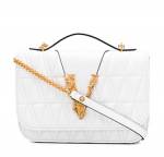 VERSACE Virtus White Leather Bag